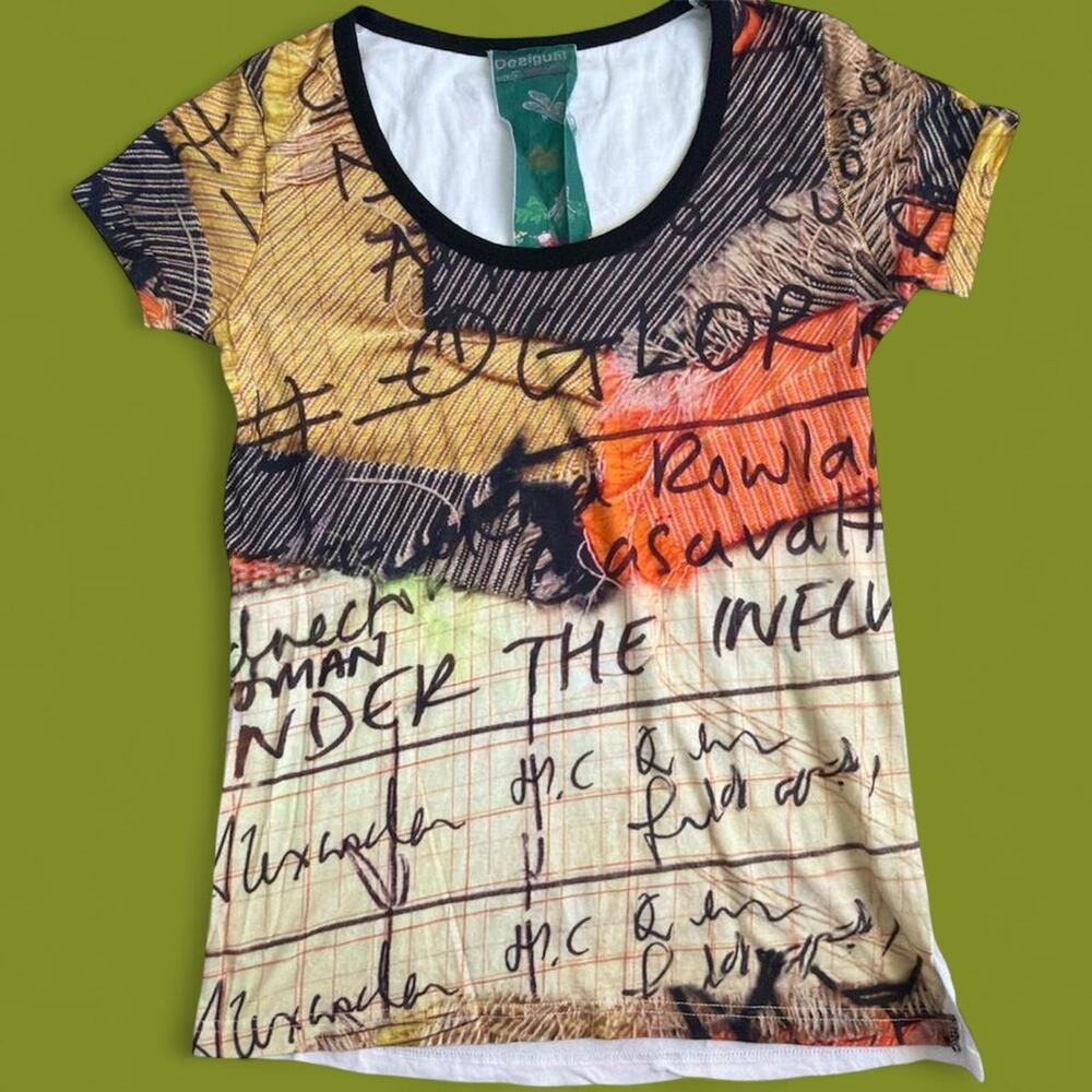 Desigual Multicoloured Graphic Tee XL